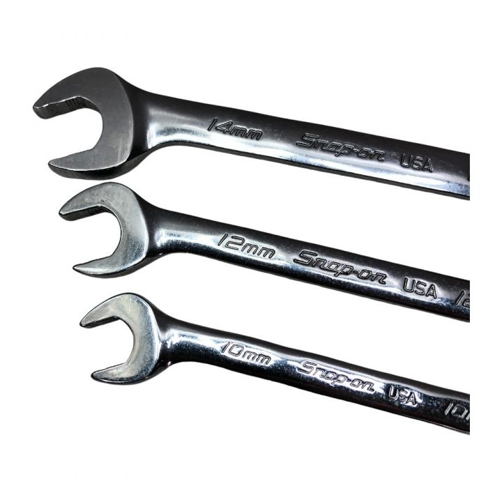 Snap-on スナップオン ギザ付き アングルスパナ ３本セット SVSM10/12/14 シルバー｜中古｜なんでもリサイクルビッグバン