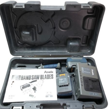  アサダ バンドソー 充電器・充電池2個・ケース付 18v  BH060 グレー