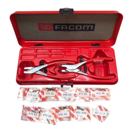  FACOM スナップリングプライヤーセット レッド