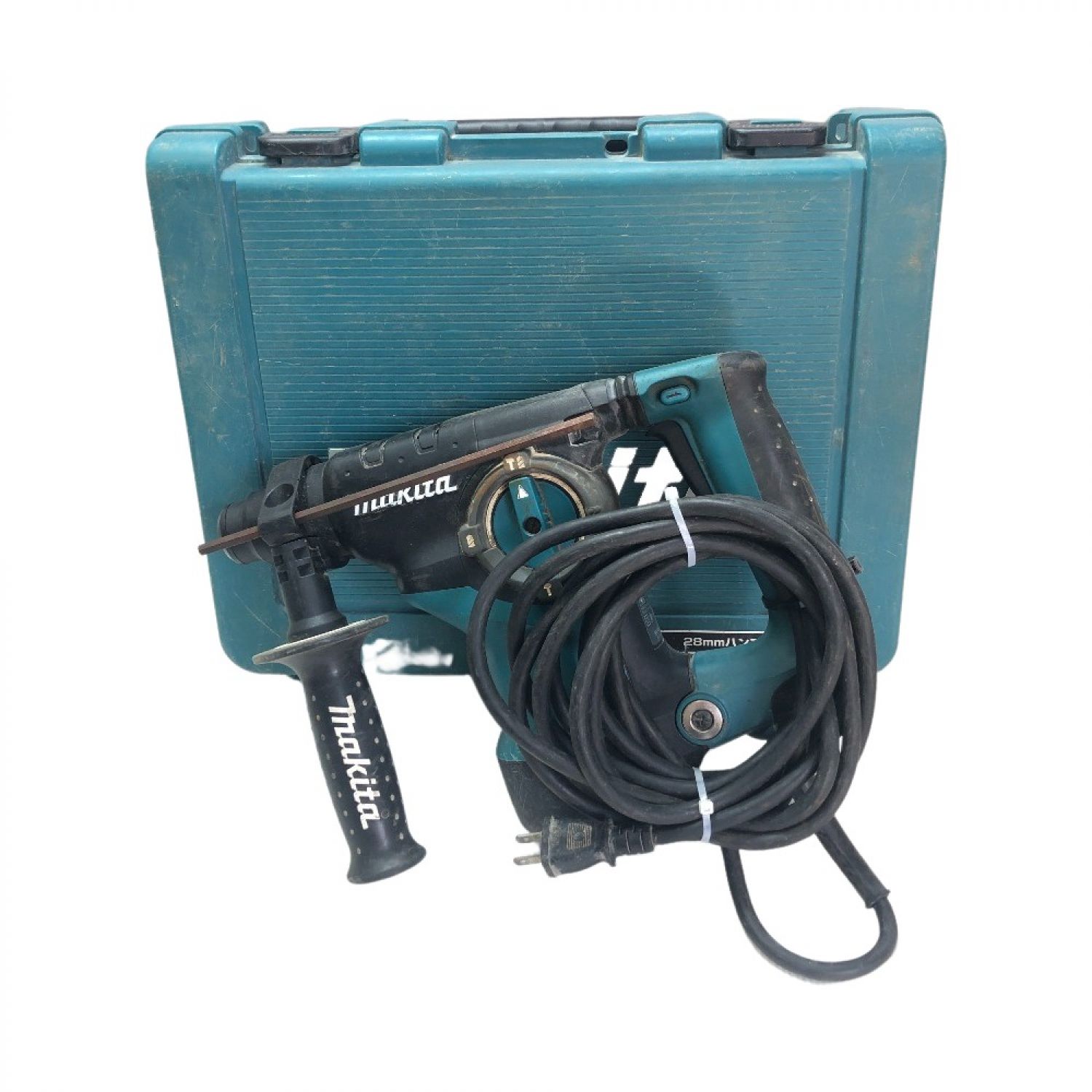 中古】 MAKITA マキタ ハンマドリル ケース付 100v HR2811F グリーン C