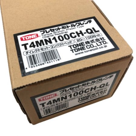  TONE トネ プレセット形トルクレンチ 12.7sq. 20～100N・m T4MN100CH シルバー