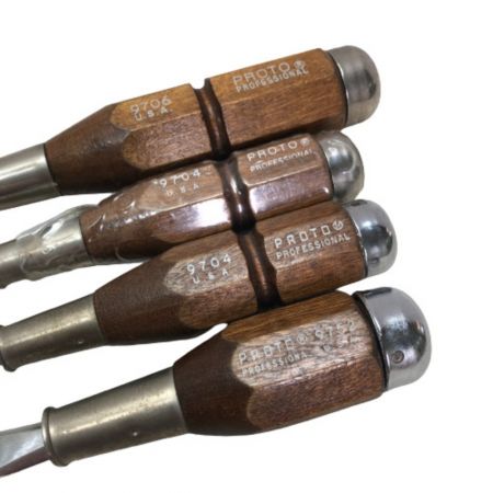  PROTO マイナスドライバー 4本セット ブラウン