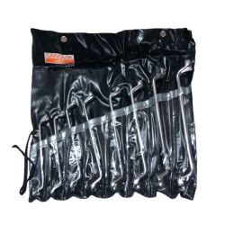 ◇◇ SANDVIK BELZER メガネレンチ 8本セット 6-22 ケース付 シルバー Sランク