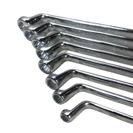  SANDVIK BELZER メガネレンチ 8本セット 6-22 ケース付 シルバー