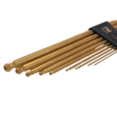  PB SWISS TOOLS ハンドツール　６角レンチ　９本セット　本体のみ  キズ・ヨゴレ有　 HWG-10 ゴールド