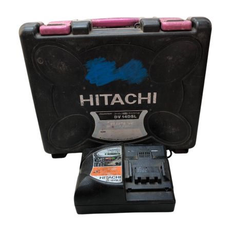  HITACHI 日立 13ｍｍ コードレスドライバドリル 14.4ｖ 充電器・充電池1個・ケース付 DS14DSL2 グリーン