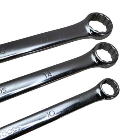  KTC MIRROR TOOL メガネレンチ ３本セット シルバー