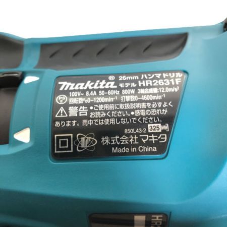  MAKITA マキタ 26ｍｍ ハンマドリル 100ｖ ケース付 HR2631F グリーン
