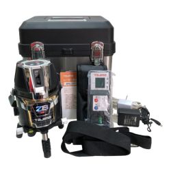 ◇◇ TAJIMA タジマ レーザー墨出し器 充電器・充電池1個・ケース付・受光器 ZEROBL-KJC ブラック Cランク