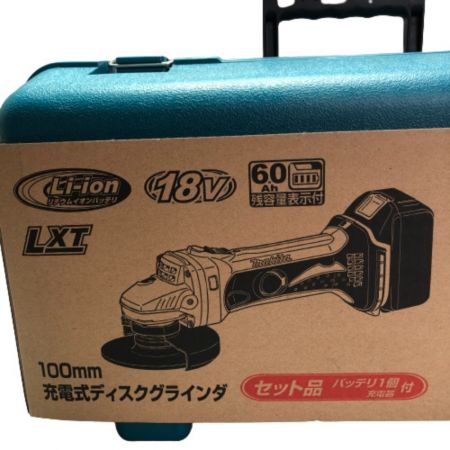  MAKITA マキタ 100ｍｍ 充電式ディスクグラインダー 充電器・バッテリー付 GA402DRG グリーン