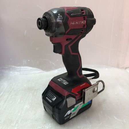  HiKOKI ハイコーキ インパクトドライバ 充電器・充電池2個・ケース付 36v WH36DC レッド