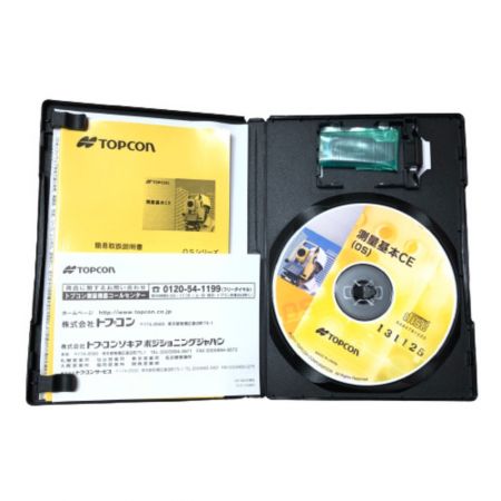  TOPCON レーザー機器 トータルステーション ケース・DVD・充電器  OS-105 イエロー