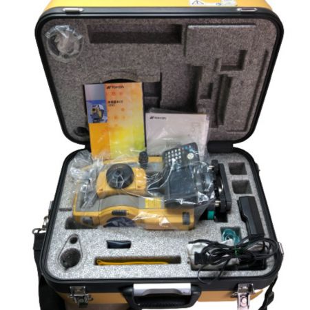  TOPCON レーザー機器 トータルステーション ケース・DVD・充電器  OS-105 イエロー