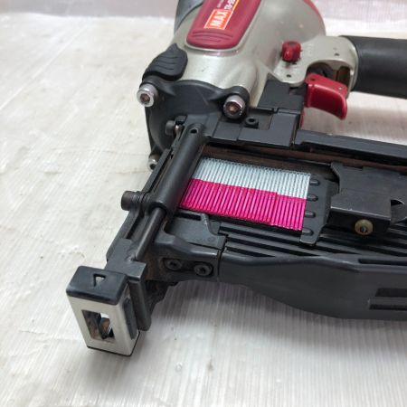  MAX マックス 常圧 エアネイラ ケース付 TA-557F レッド