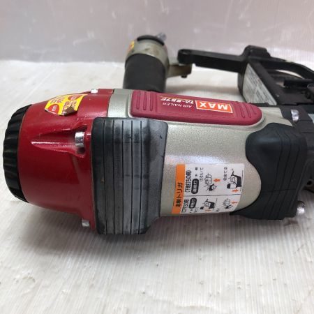  MAX マックス 常圧 エアネイラ ケース付 TA-557F レッド