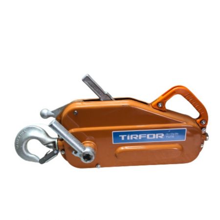  カツヤマキカイ 万能携帯ウィンチ チルホール 1600㎏ ワイヤー付 TU-16 オレンジ