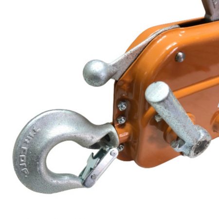  カツヤマキカイ 万能携帯ウィンチ チルホール 1600㎏ ワイヤー付 TU-16 オレンジ