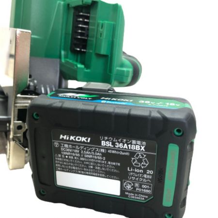  HiKOKI ハイコーキ 165ｍｍ コードレス丸のこ 充電器・充電池２個・ケース付 C3606DB グリーン