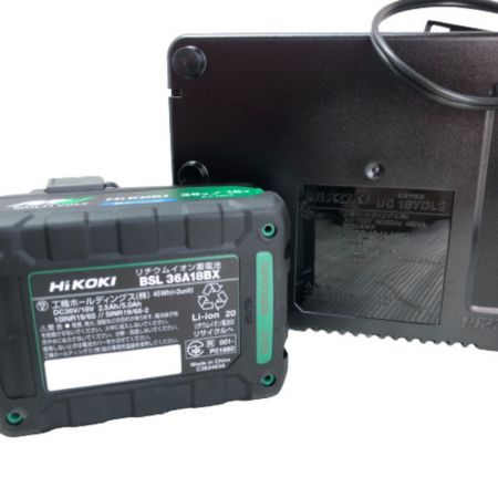  HiKOKI ハイコーキ 165ｍｍ コードレス丸のこ 充電器・充電池２個・ケース付 C3606DB グリーン