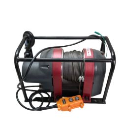 ◇◇ KYOCERA キョウセラ 電動ウィンチ 最大吊揚荷重150kg 本体のみ AWIN150 グレー Sランク