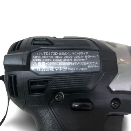  MAKITA マキタ 充電式インパクトドライバ 18v ケース付 TD173D ブラック