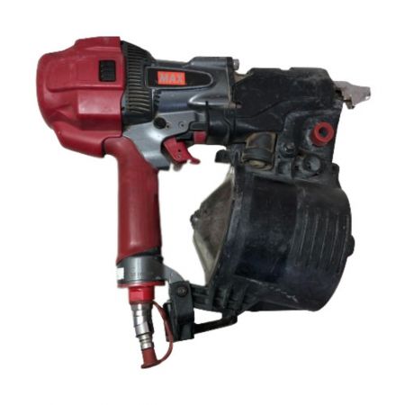  MAX マックス 高圧 釘打ち機 スーパーネイラ ケース付き HN-90N3 レッド