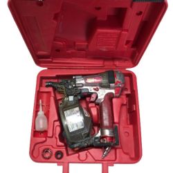 ◇◇ MAX マックス 高圧 釘打ち機 スーパーネイラ ケース付き HN-50 レッド Cランク