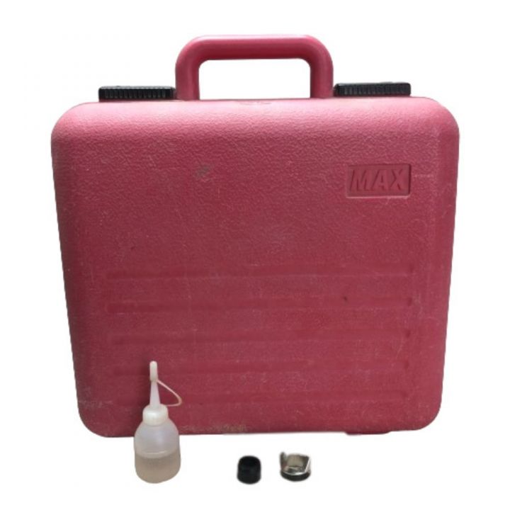 MAX マックス ブラットネイラ 高圧 中古品 MAX マックス 高圧 釘打ち機 スーパーネイラ ケース付き HN-50 レッド