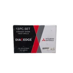 ◇◇ MITSUBISHI ミツビシ 鉄工用 ドリルセット 13本入 DIAEDGE 13PC レッド Sランク