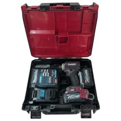 ◇◇ MAKITA マキタ 充電式インパクトドライバ 40ｖ 充電器・充電池2個・ケース付 TD001GDXAP パープル Cランク