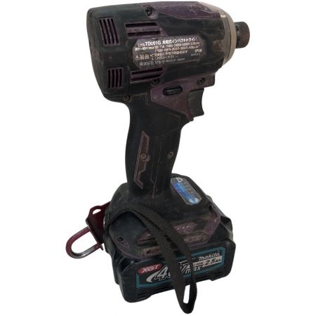 MAKITA マキタ 充電式インパクトドライバ 40ｖ 充電器・充電池2個・ケース付 TD001GDXAP パープル