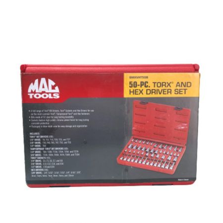  MAC TOOLS マック マスタートルクス・ヘックスドライバーセット 50Pc. 50-PC
