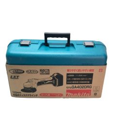 ◇◇ MAKITA マキタ ディスクグラインダー 充電器・充電池1個・ケース付 コードレス式 100mm 18v GA402DRG グリーン Sランク