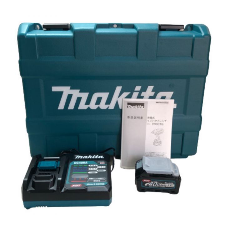 MAKITA マキタ 充電式インパクトレンチ 40v 充電器・充電池2コ