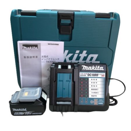  MAKITA マキタ 充電式インパクトレンチ 充電器・充電池２個・ケース付 TW300DRGX