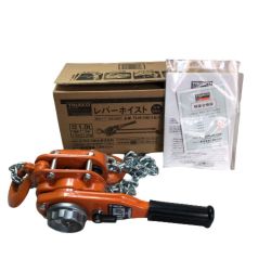 ◇◇ TRUSCO トラスコ レバーブロック 付属品完備 工具関連用品 TLH-100 オレンジ Sランク