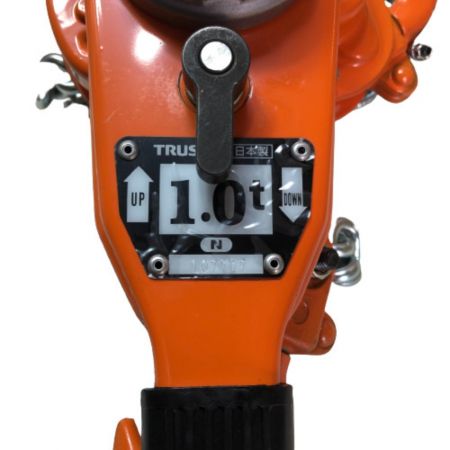  TRUSCO トラスコ レバーブロック 付属品完備 工具関連用品 TLH-100 オレンジ