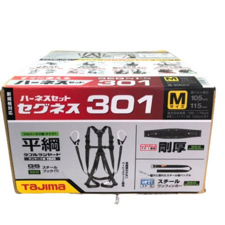  TAJIMA タジマ フルハーネス型安全帯 付属品完備 M SEGNES301M ブラック