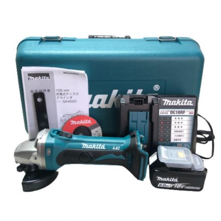  MAKITA マキタ 100ｍｍ 充電式グラインダー 充電器・充電池付 GA402DRG グリーン