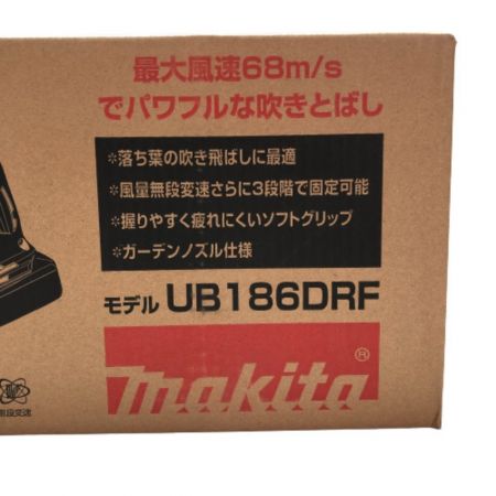  MAKITA マキタ 充電式ブロワ 充電器・充電池１コ付 UB186DRF グリーン