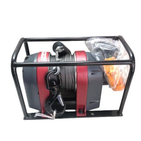  KYOCERA キョウセラ 据置型 電動ウインチ 150㎏ 滑車2個付 AWIM150 グレー