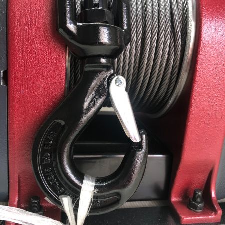  KYOCERA キョウセラ 据置型 電動ウインチ 150㎏ 滑車2個付 AWIM150 グレー