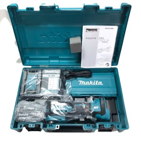  MAKITA マキタ 充電式マルチツール 18ｖ 先端工具・充電器・充電池1個・ケース付 TM52DRG ブルー