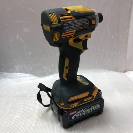 MAKITA マキタ 充電式インパクトドライバ 充電器・充電池2個・ケース付 TD001GDXFY イエロー