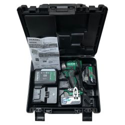 ◇◇ HiKOKI ハイコーキ コードレスインパクトレンチ 18ｖ 充電器・充電池2個・ケース付 WR18DBDL2 グリーン Aランク