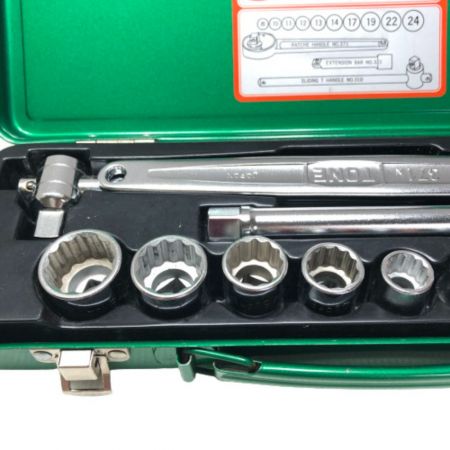  TONE トネ ソケットレンチセット NO.800 グリーン