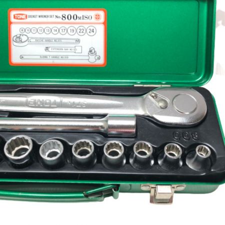  TONE トネ ソケットレンチセット NO.800 グリーン