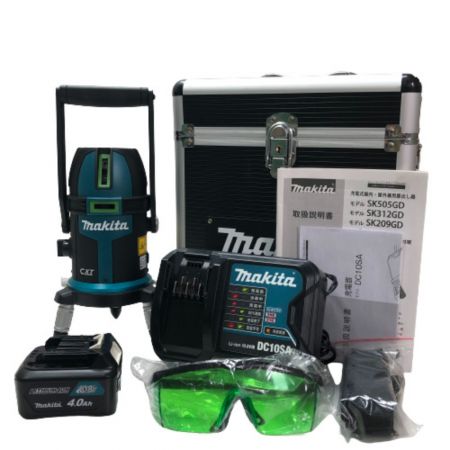  MAKITA マキタ 充電式屋内・屋外兼用墨出し器 充電器・充電池1個・ケース付 Sk209GD グリーン