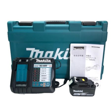  MAKITA マキタ 受電式マルチツール 18ｖ 充電器・充電池1個・ケース・先端工具付 TM52D グリーン