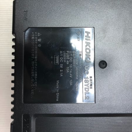  HiKOKI ハイコーキ コードレスインパクトドライバ 36V 充電器・充電池2個・ケース付 WH36DC ブラック